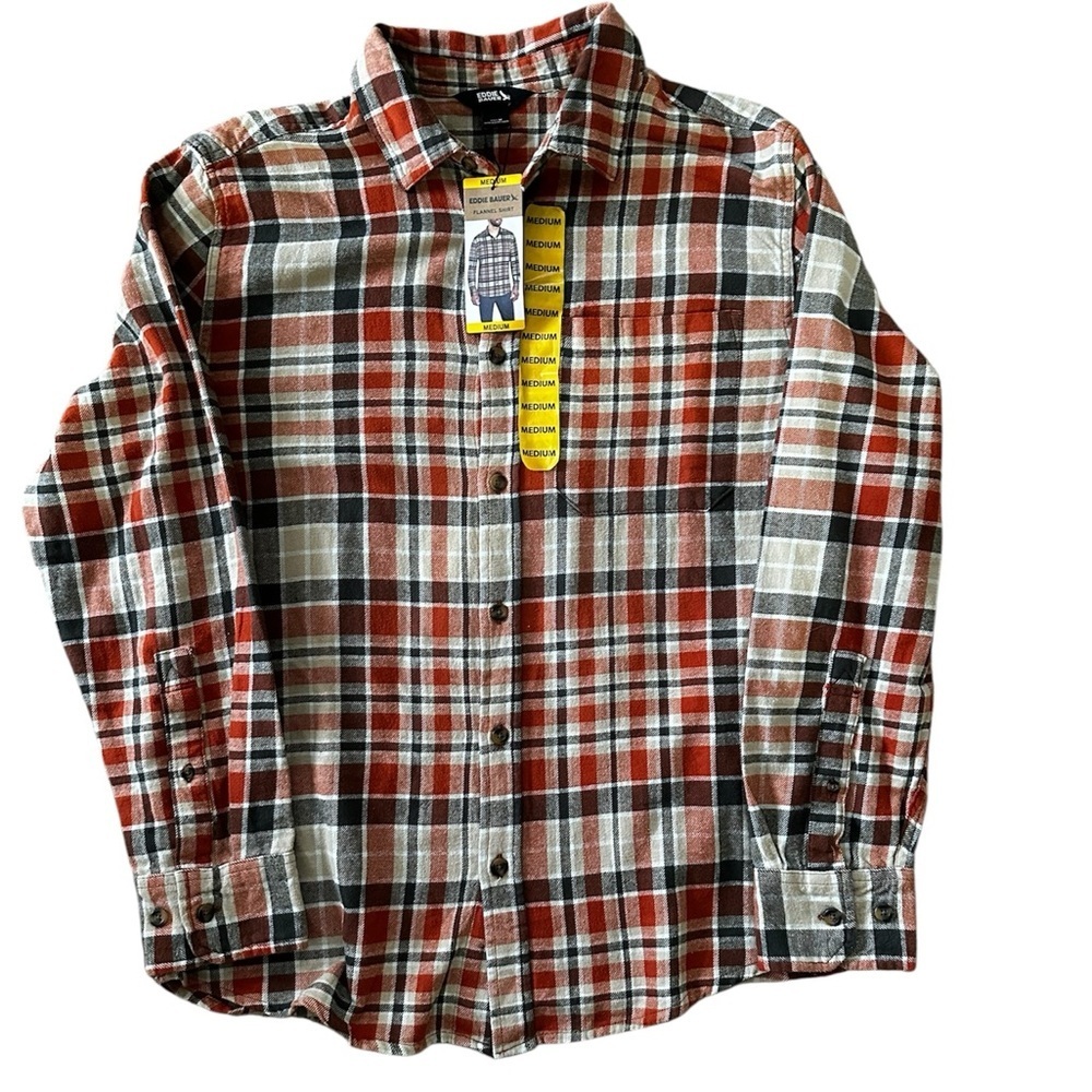 NWT Mens Eddie Bauer Flannel Shirt - Picture 1 of 6